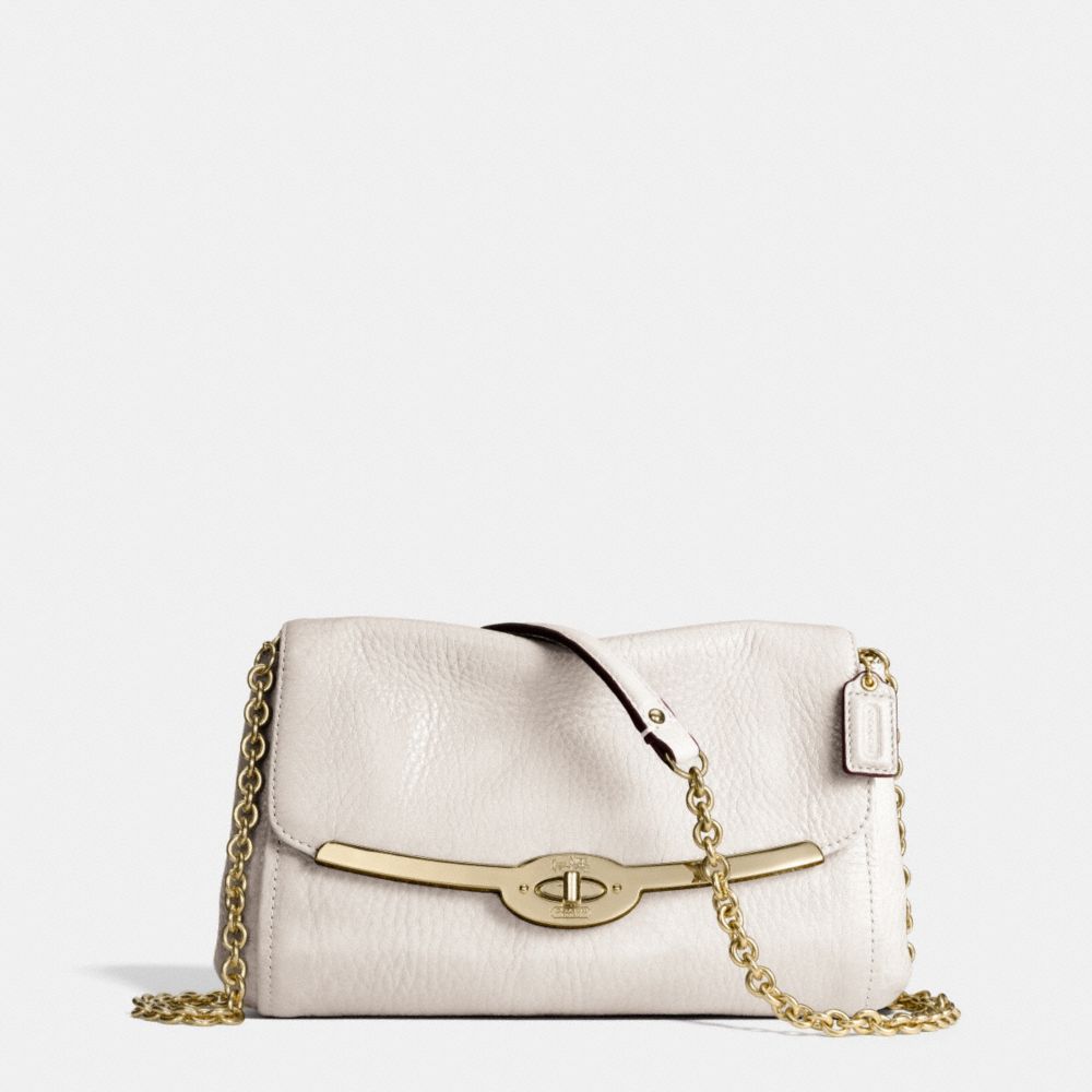 MADISON LEATHER CHAIN CROSSBODY - LIGHT GOLD/PARCHMENT - COACH F49738