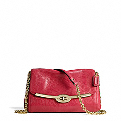 COACH MADISON LEATHER CHAIN CROSSBODY - ONE COLOR - F49738