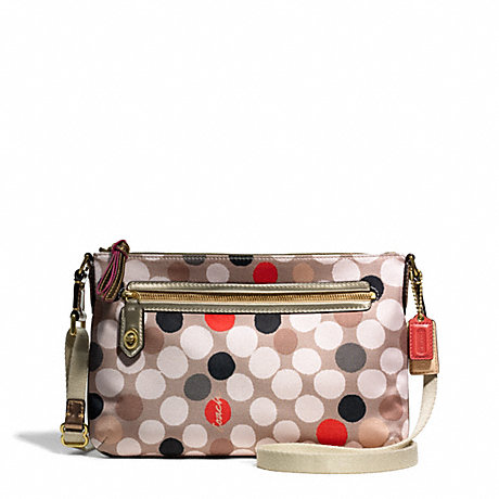 COACH F49765 POPPY WATERCOLOR DOT EAST/WEST SWINGPACK ONE-COLOR