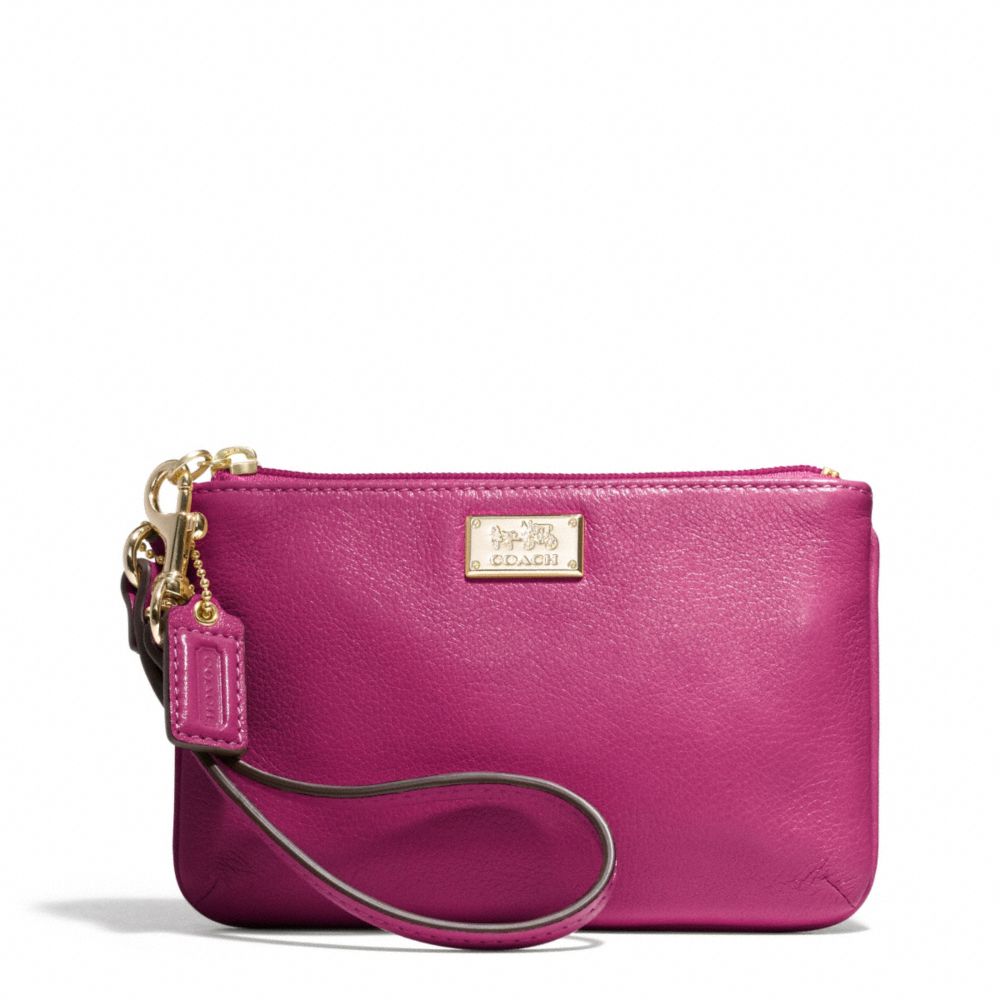 MADISON LEATHER SMALL WRISTLET - f49799 - F49799LICBY