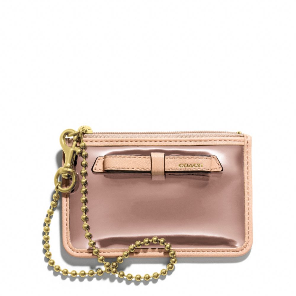 COACH POPPY MIRROR METALLIC ID SKINNY - Light Gold/ROSE GOLD - F49804