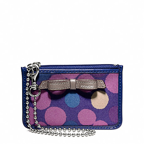 COACH F49811 POPPY WATERCOLOR DOT ID SKINNY ONE-COLOR