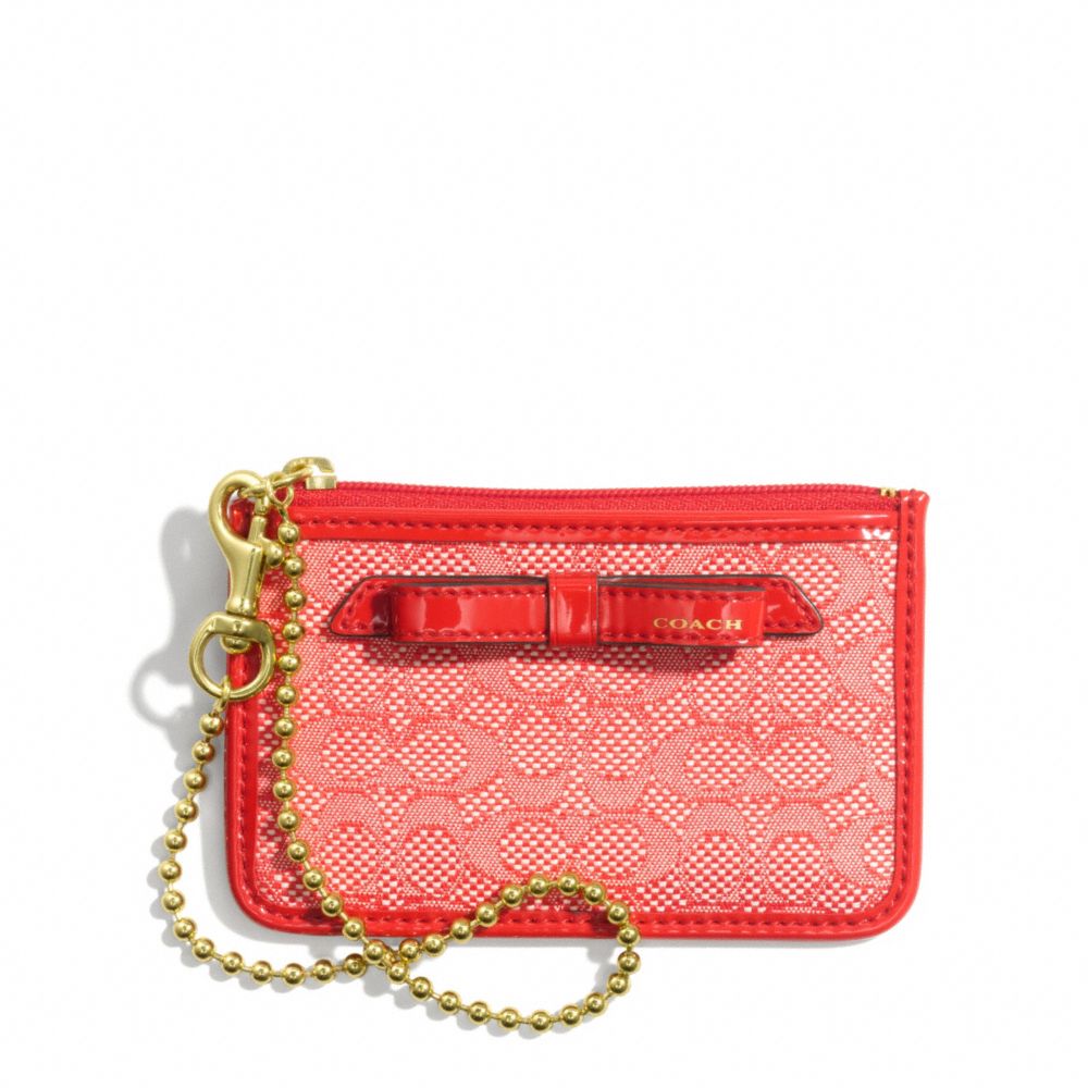 COACH POPPY SIGNATURE C MINI OXFORD ID SKINNY -  - f49821