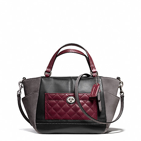 COACH f49865 PARK QUILTED LEATHER MINI TOTE CROSSBODY 