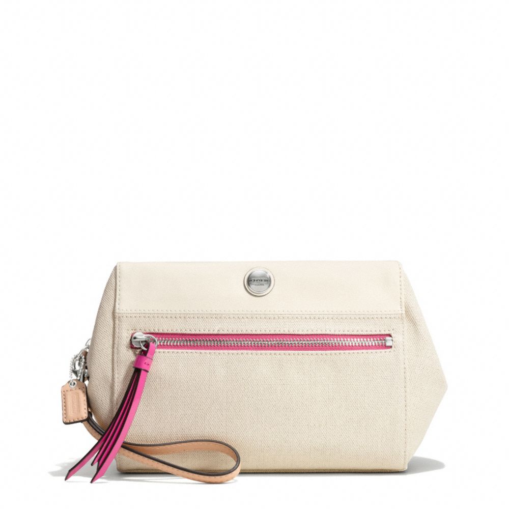 RESORT CANVAS BOXY CLUTCH - f49895 - F49895SVNP