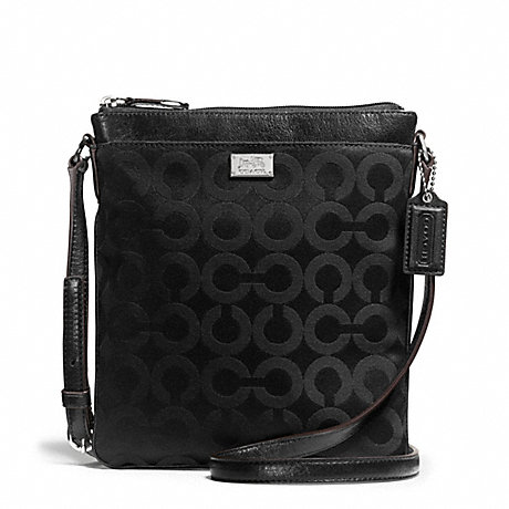 COACH F49981 MADISON SWINGPACK IN OP ART SATEEN FABRIC ONE-COLOR