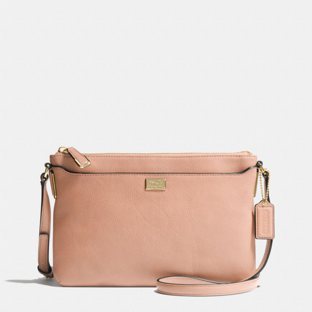 MADISON SWINGPACK IN LEATHER - f49992 -  LIGHT GOLD/ROSE PETAL