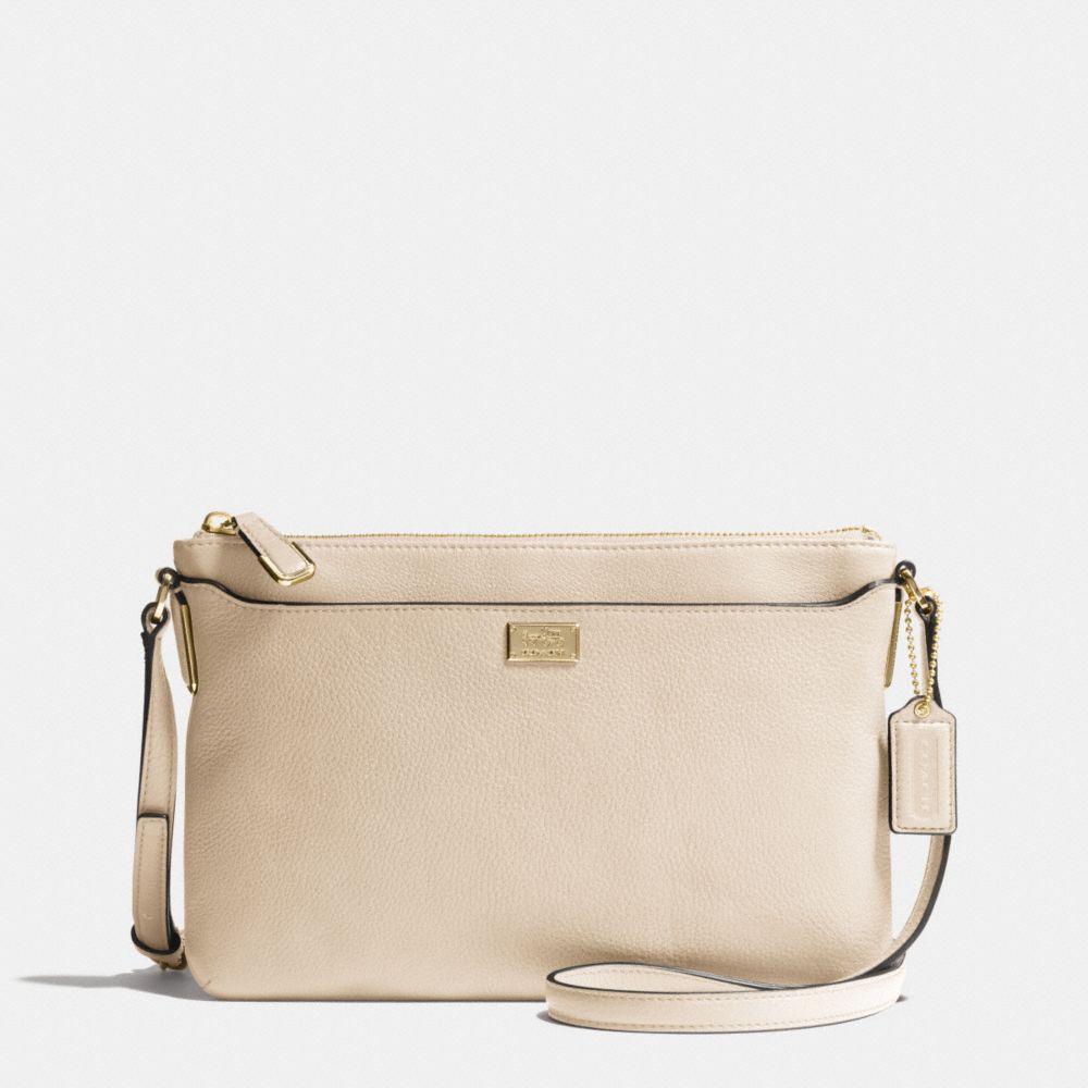 COACH MADISON LEATHER SWINGPACK - LIGHT GOLD/MILK - f49992