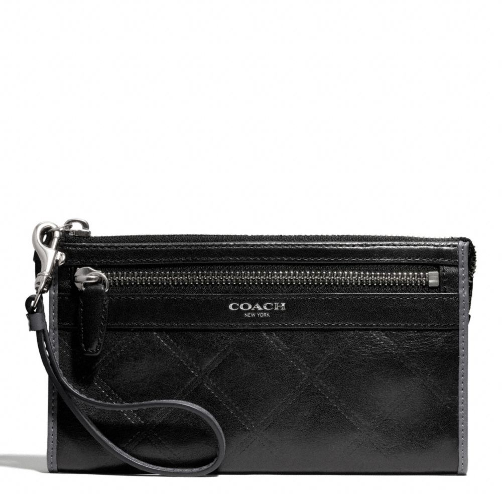 COACH ZIPPY WALLET IN QUILTED LEATHER - ONE COLOR - F50049