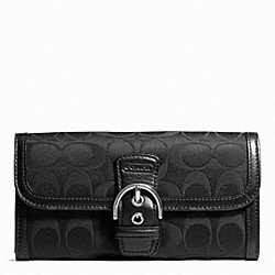 COACH F50149 - CAMPBELL SIGNATURE BUCKLE SLIM ENVELOPE ONE-COLOR