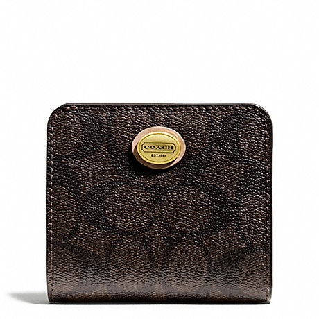 COACH F50176 PEYTON SIGNATURE SMALL WALLET ONE-COLOR