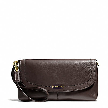 COACH CAMPBELL LEATHER LARGE WRISTLET -  - f50183