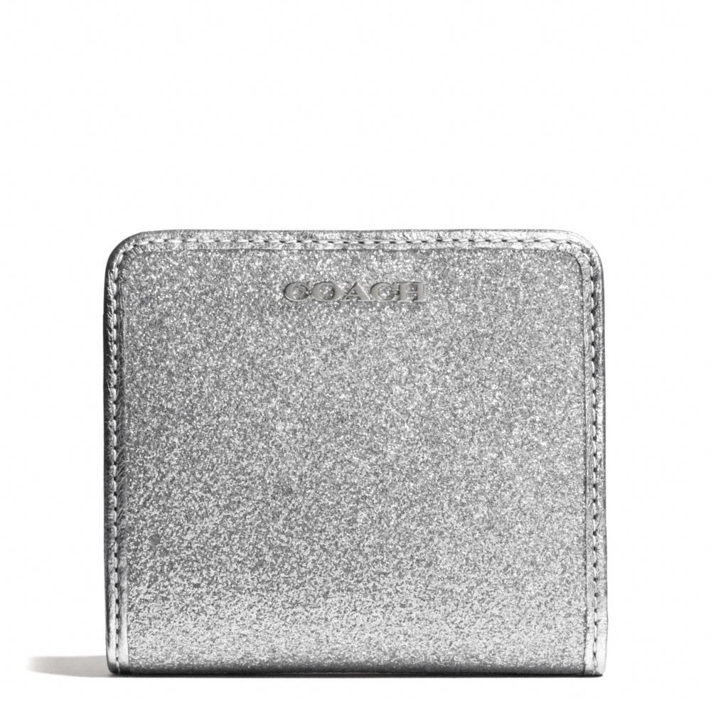 COACH F50199 Glitter Small Wallet SILVER/SILVER