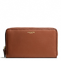 COACH CONTINENTAL ZIP IN LEATHER - ONE COLOR - F50202