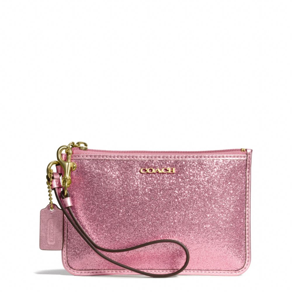 GLITTER SMALL WRISTLET - f50374 - BRASS/PINK