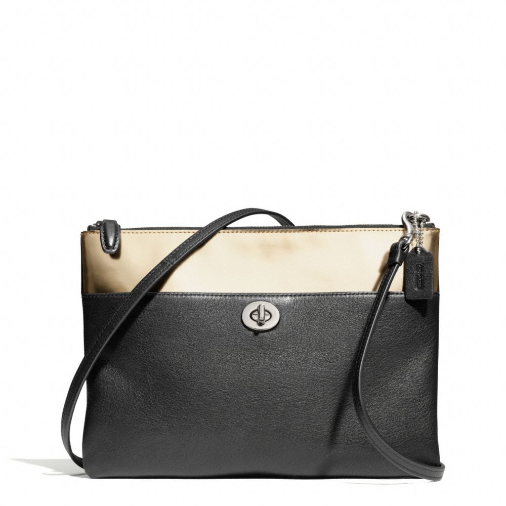 MIRROR METALLIC TURNLOCK CROSSBODY - SILVER/GOLD/BLACK - COACH F50380