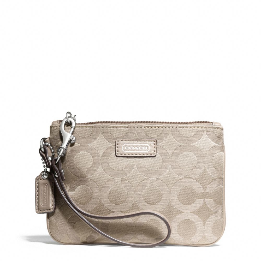 COACH F50423 TAYLOR OP ART SIGNATURE SMALL WRISTLET ONE-COLOR