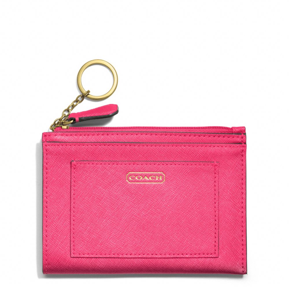 COACH F50425 - DARCY MEDIUM SKINNY IN LEATHER BRASS/POMEGRANATE