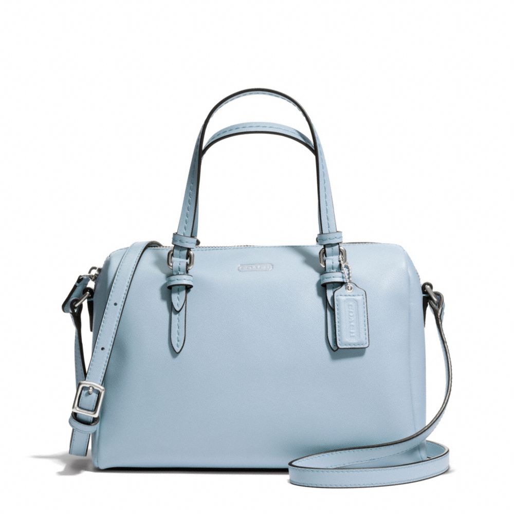 COACH F50430 Peyton Bennett Mini Satchel SILVER/SKY