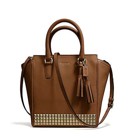 COACH f50470 LEGACY STUDDED LEATHER MINI TANNER 
