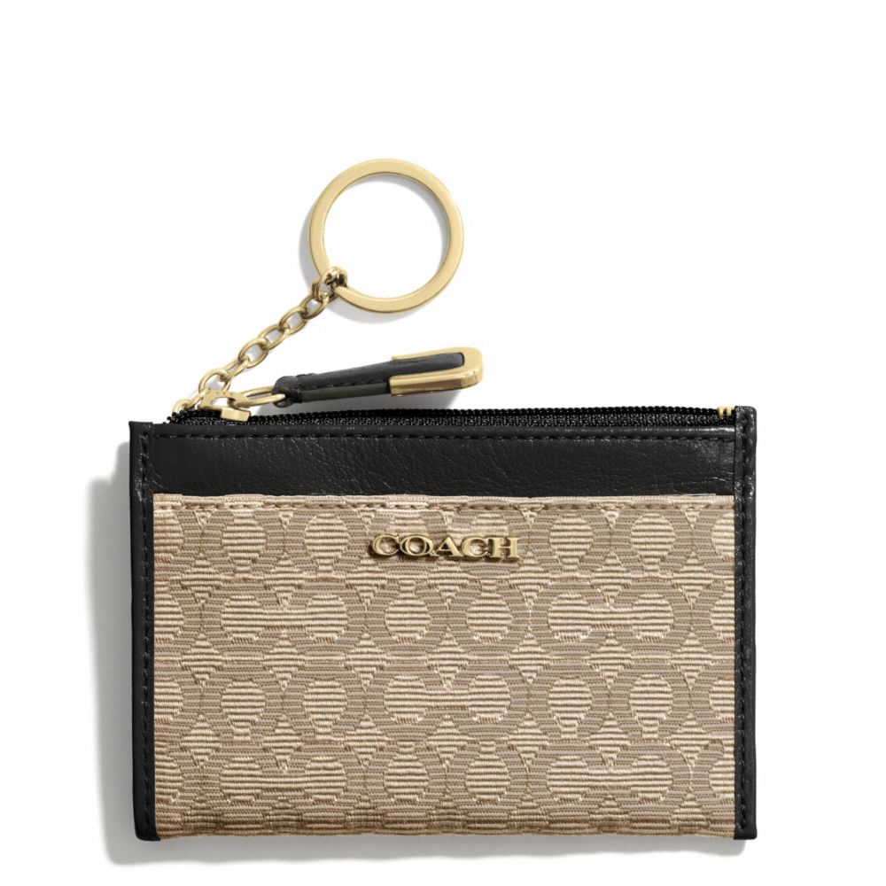 COACH MADISON NEEDLEPOINT OP ART MINI SKINNY - ONE COLOR - F50473