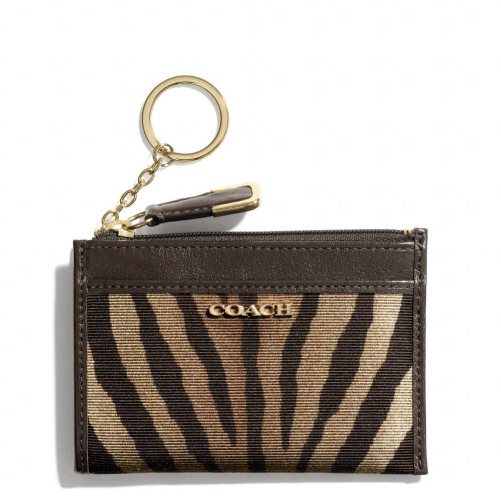 COACH MADISON ZEBRA PRINT FABRIC MINI SKINNY -  - f50474