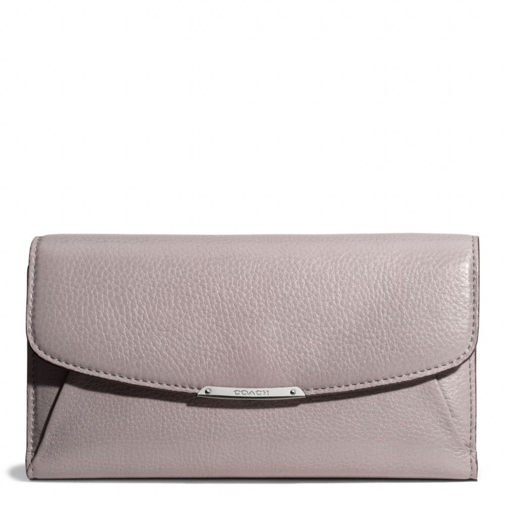 MADISON CHECKBOOK WALLET IN LEATHER COACH F50478