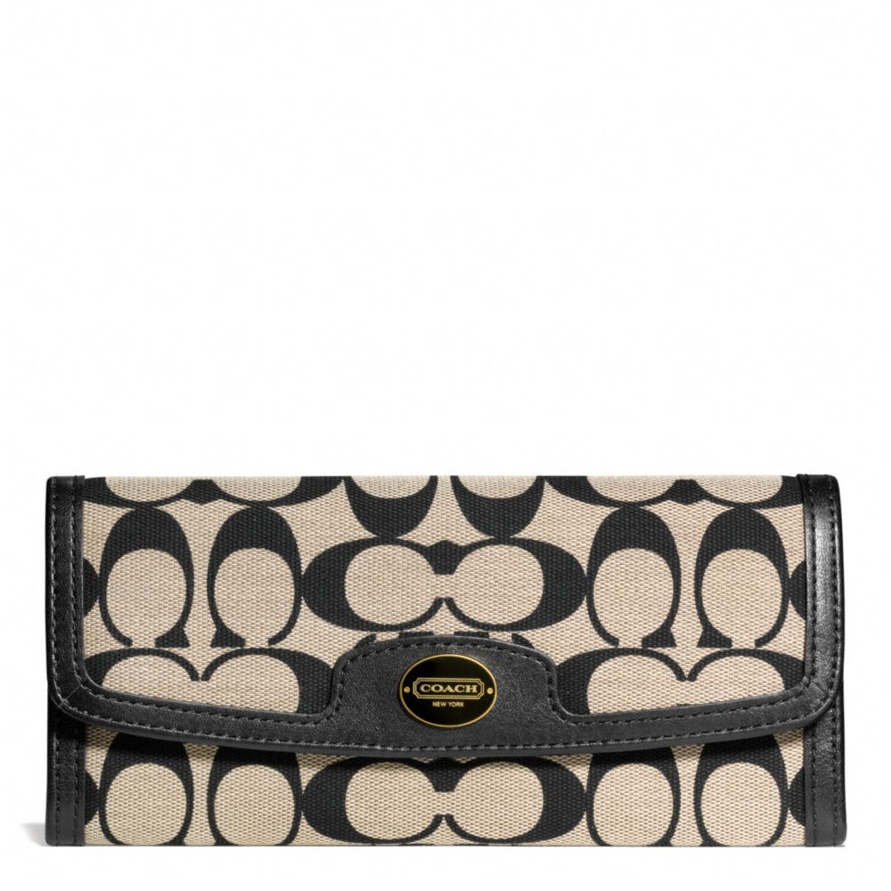 COACH F50501 SIGNATURE SOFT WALLET ONE-COLOR