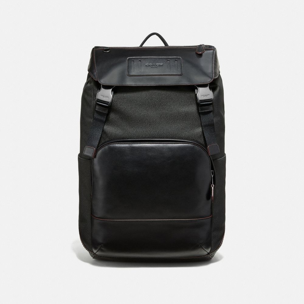 TERRAIN ROLL TOP BACKPACK - BLACK/BLACK ANTIQUE NICKEL - COACH F50503