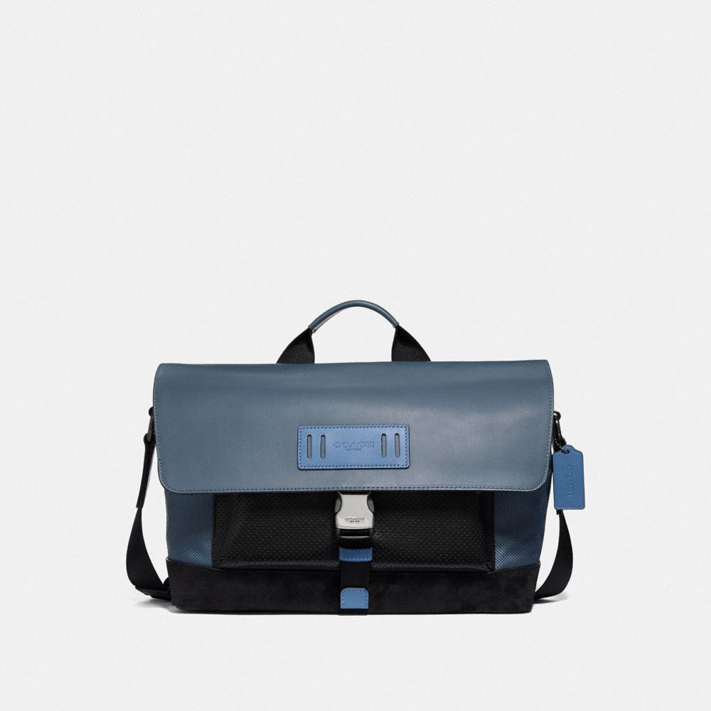 blue bike bag