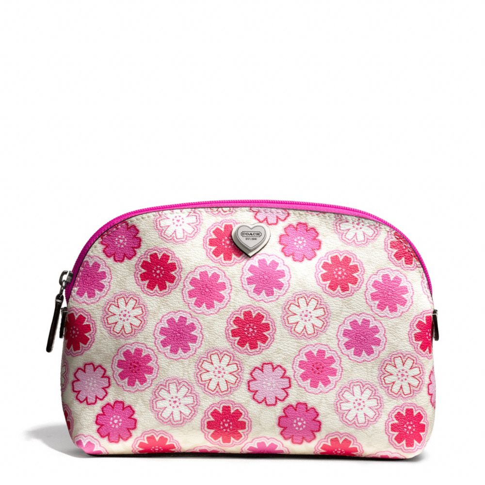 FLORAL PRINT COSMETIC CASE COACH F50675
