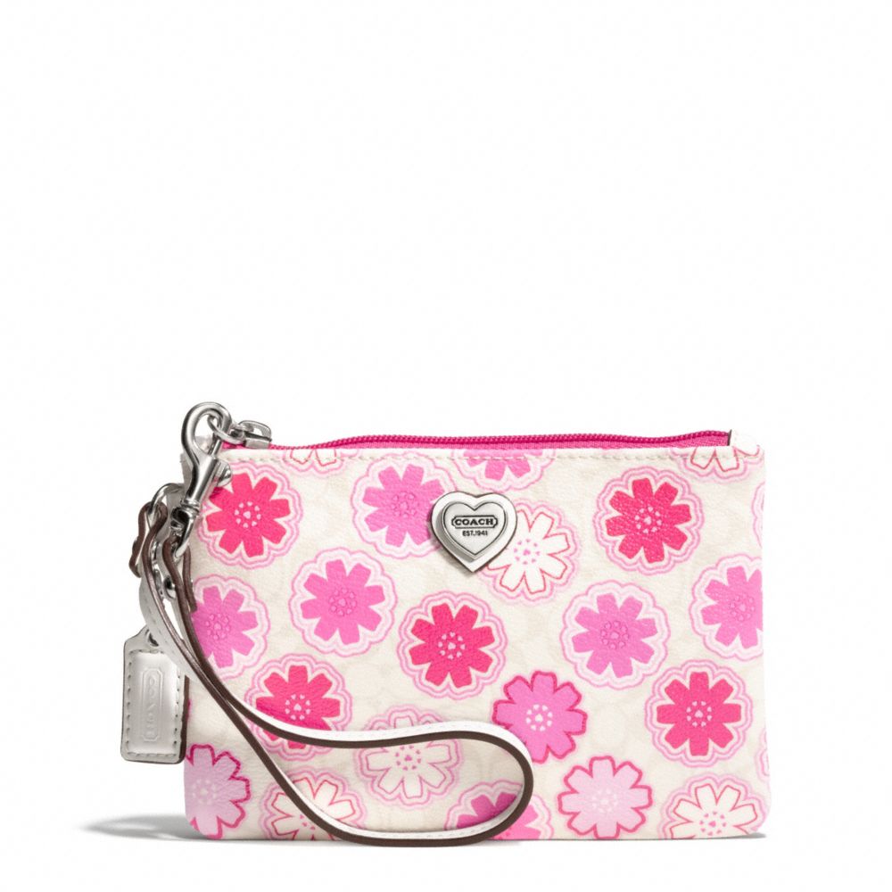 COACH F50684 FLORAL PRINT SMALL WRISTLET ONE-COLOR