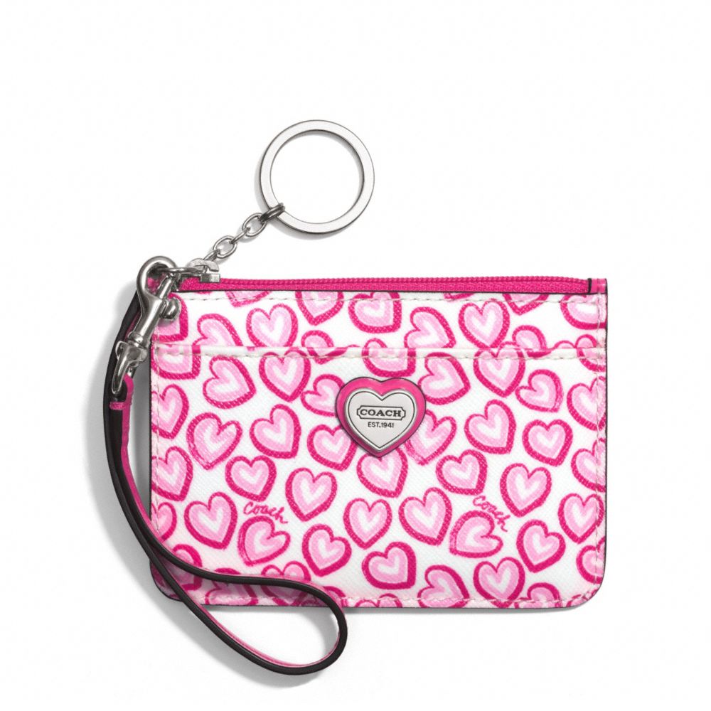 COACH f50754 HEART PRINT ID SKINNY 