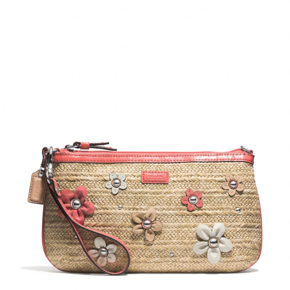 COACH F50755 Straw Large Wristlet 