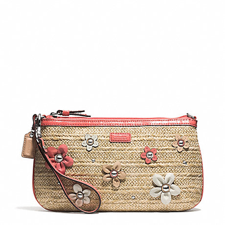 COACH F50755 STRAW LARGE WRISTLET ONE-COLOR