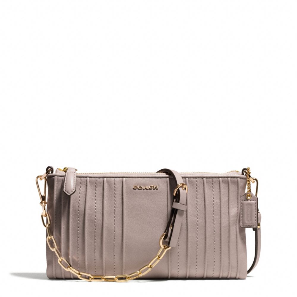 COACH MADISON PINTUCK LEATHER KYLIE CROSSBODY - ONE COLOR - F50837