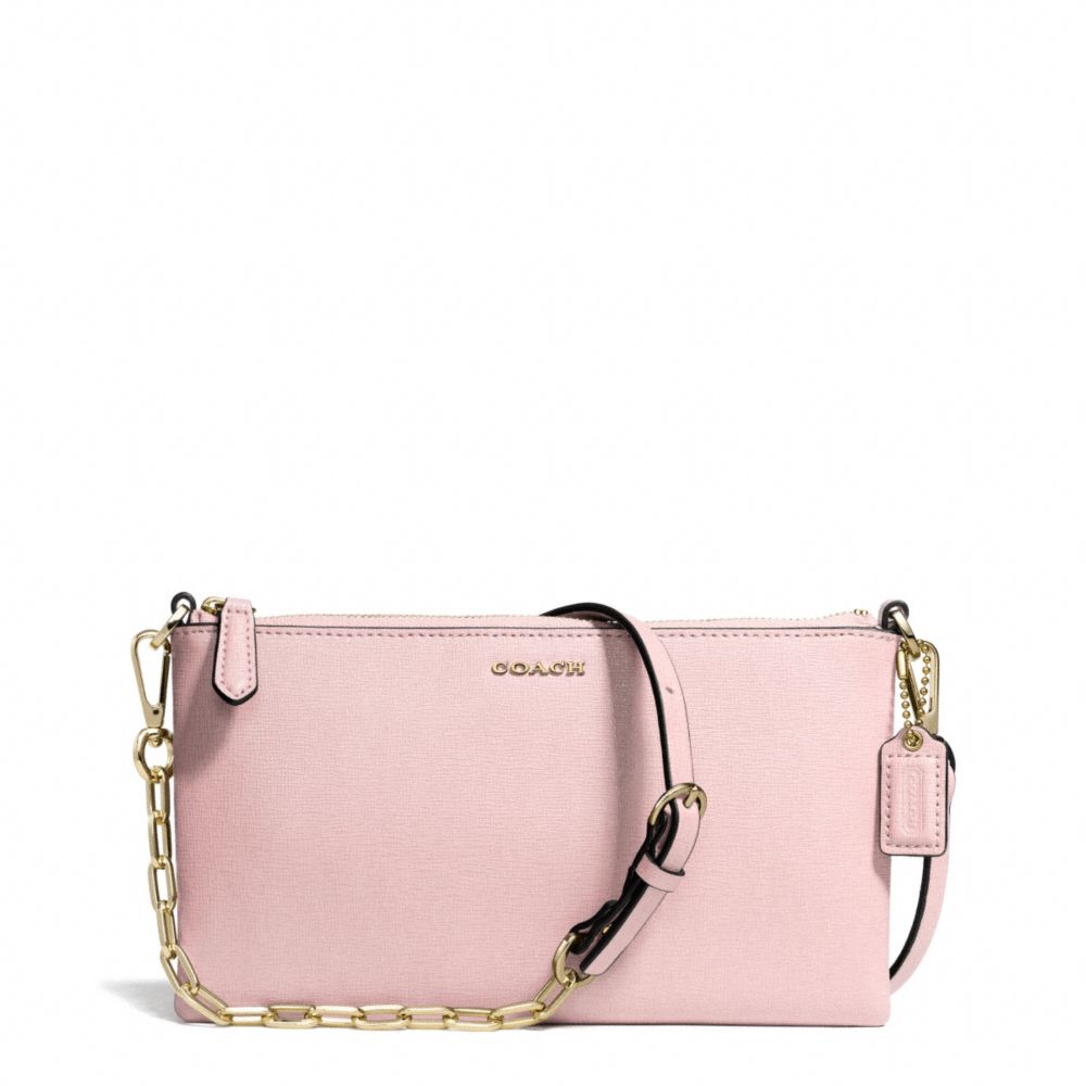 COACH F50839 - KYLIE SAFFIANO LEATHER CROSSBODY LIGHT GOLD/NEUTRAL PINK