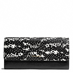 COACH MADISON TWO TONE PYTHON EMBOSSED LEATHER SLIM ENVELOPE WALLET - ONE COLOR - F50863