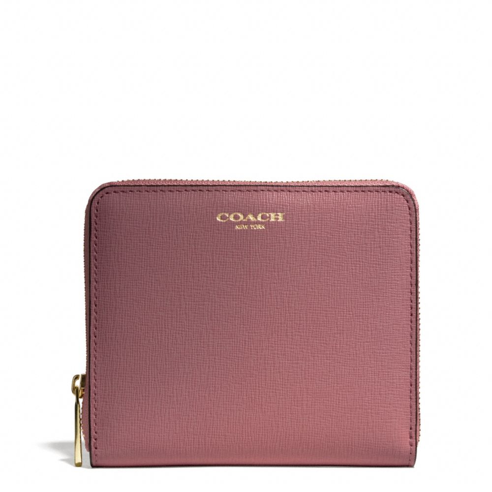 COACH MEDIUM SAFFIANO LEATHER CONTINENTAL ZIP WALLET -  - f50924