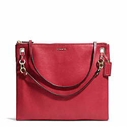 COACH F51011 - MADISON LEATHER CONVERTIBLE HIPPIE LIGHT GOLD/SCARLET
