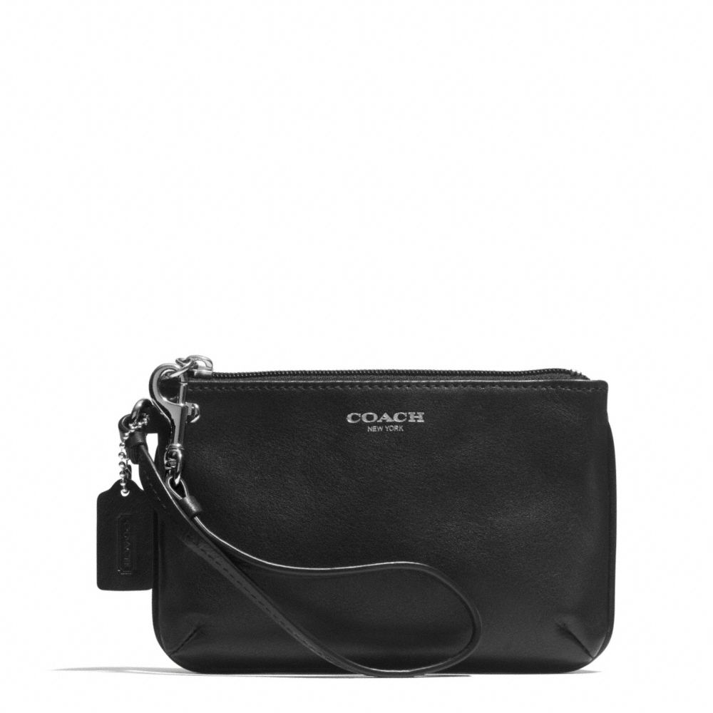 BLEECKER LEATHER SMALL WRISTLET - f51084 - F51084SVBK