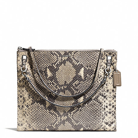 COACH MADISON EMBOSSED PYTHON CONVERTIBLE HIPPIE - SILVER/MULTICOLOR - f51085