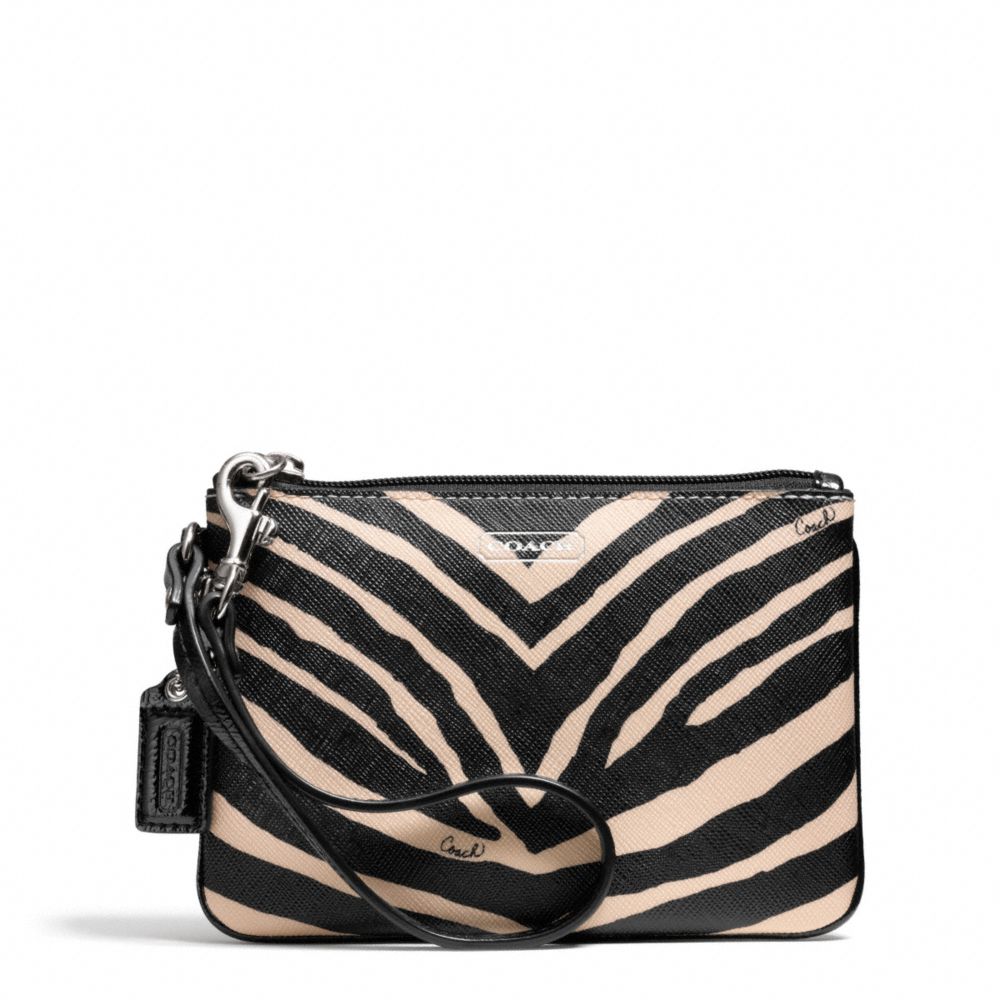 ZEBRA PRINT SMALL WRISTLET - f51099 - F51099SVBK