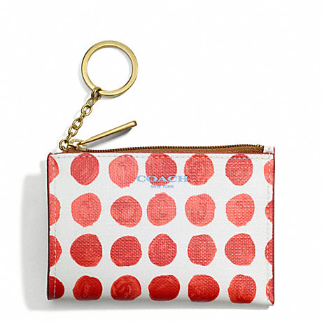 COACH F51145 BLEECKER PAINTED DOT COATED CANVAS MINI SKINNY ONE-COLOR
