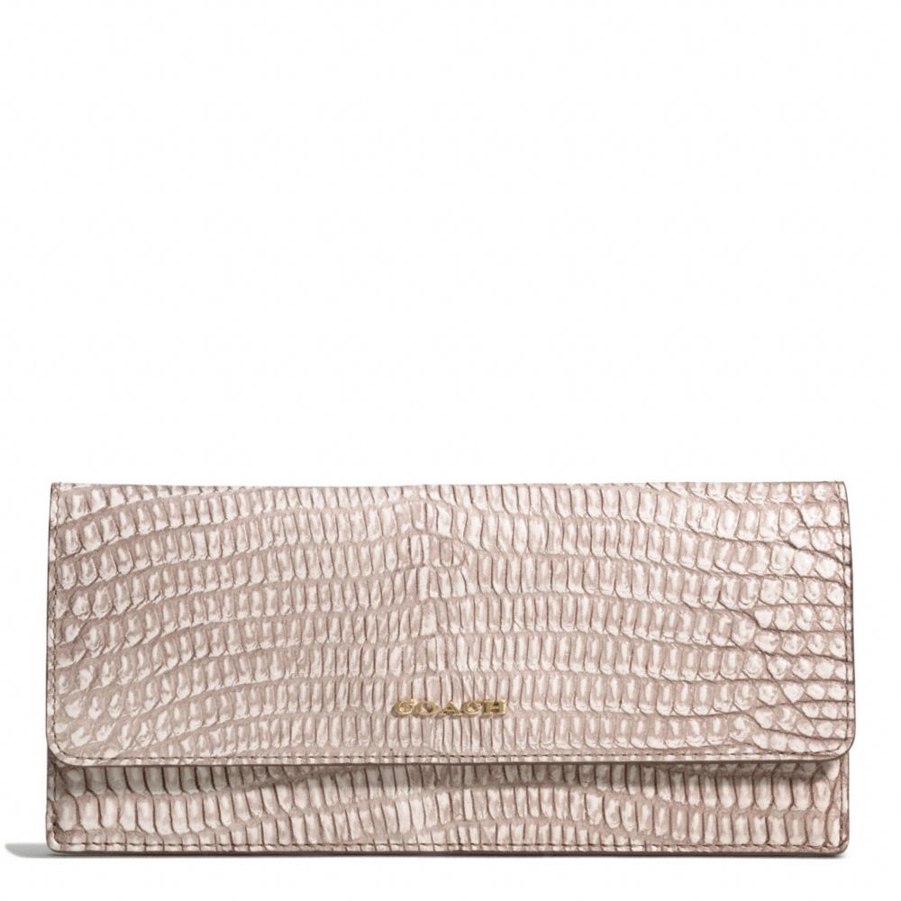 COACH F51151 MADISON PYTHON EMBOSSED SOFT WALLET ONE-COLOR