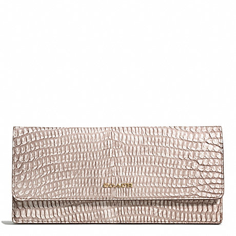 COACH MADISON PYTHON EMBOSSED SOFT WALLET -  - f51151