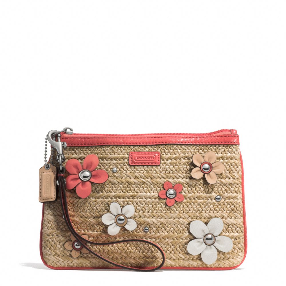 COACH F51218 STRAW MEDIUM WRISTLET ONE-COLOR