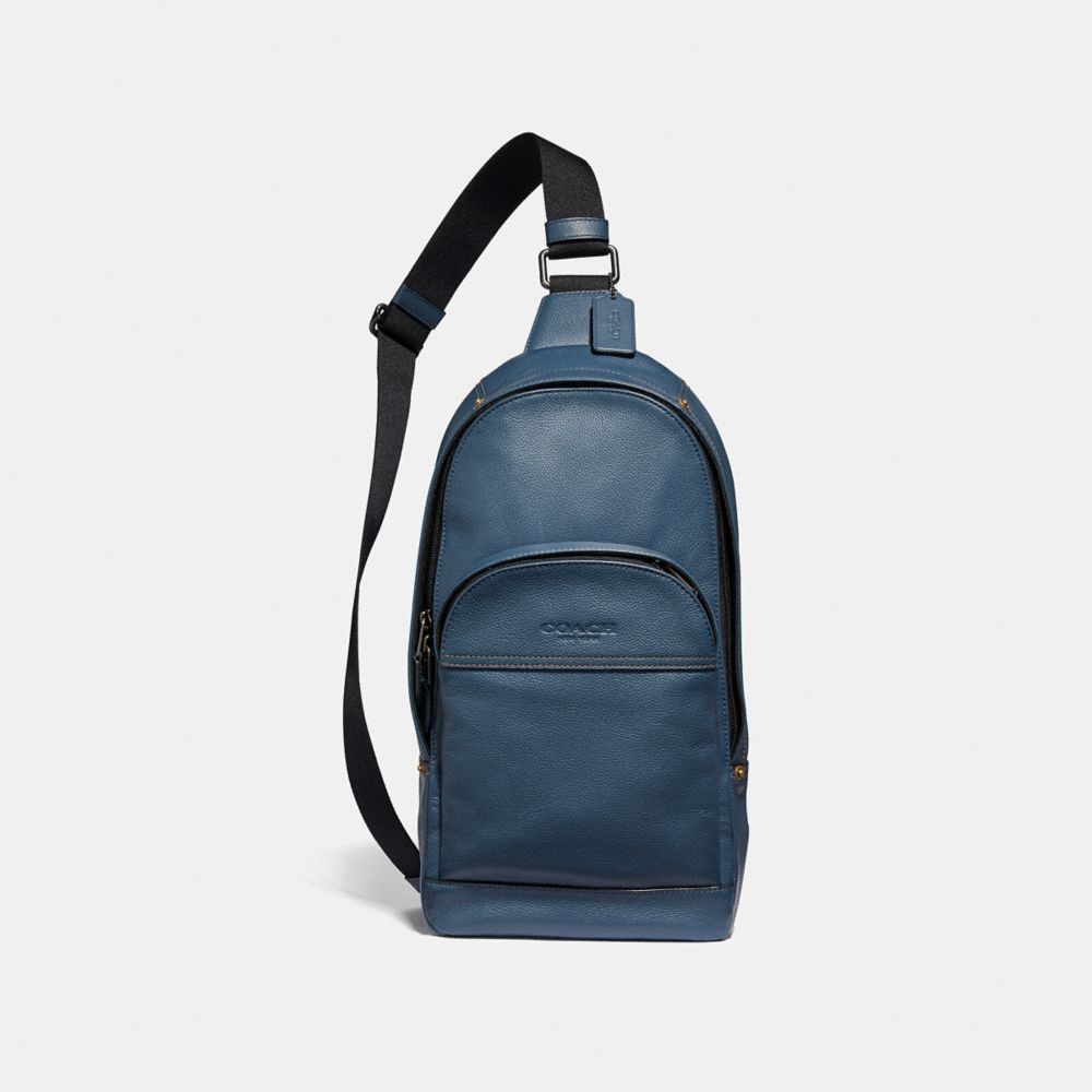 COACH F51224 HOUSTON PACK DENIM/BRASS