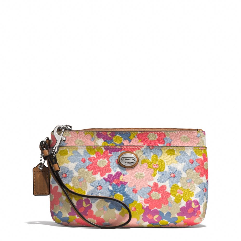 PEYTON FLORAL MEDIUM WRISTLET COACH F51273