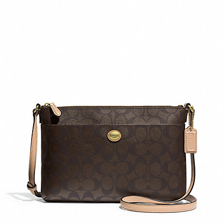COACH PEYTON EAST/WEST SWINGPACK IN SIGNATURE FABRIC -  - f51366